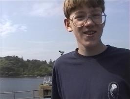 Oliver Lindley at Stornoway Ferry Terminal